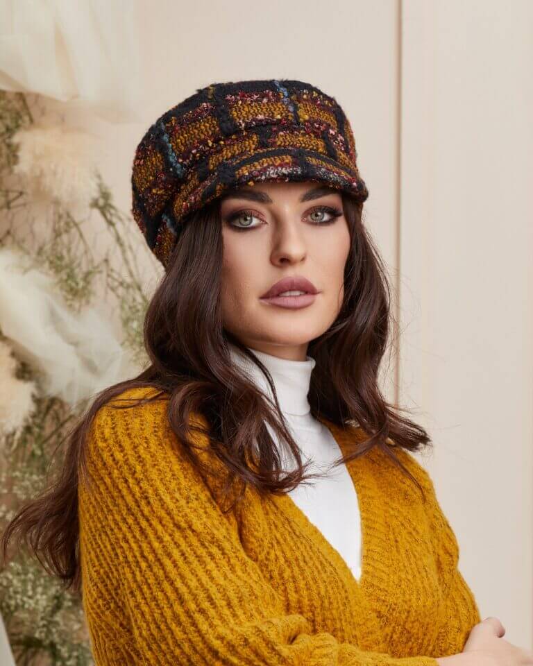 Sapca de dama Evelin — 100% Lana — Palaria Mea