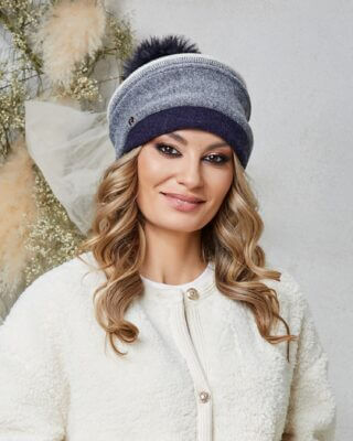 Caciula de dama cu pompon Herja