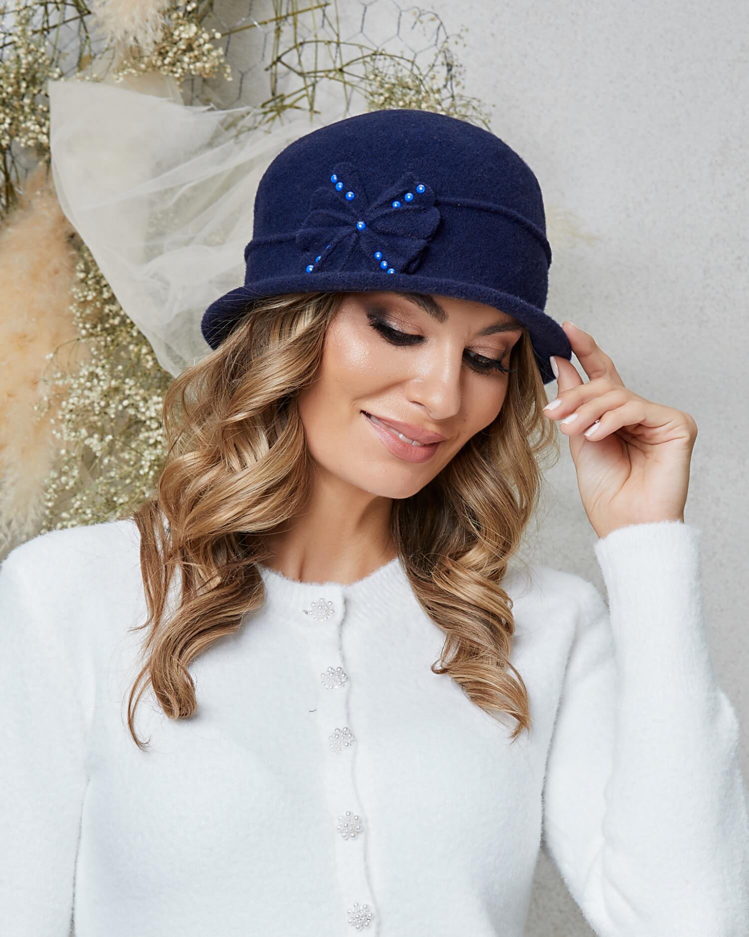 Caciula de dama stil palarie Lisabona 4